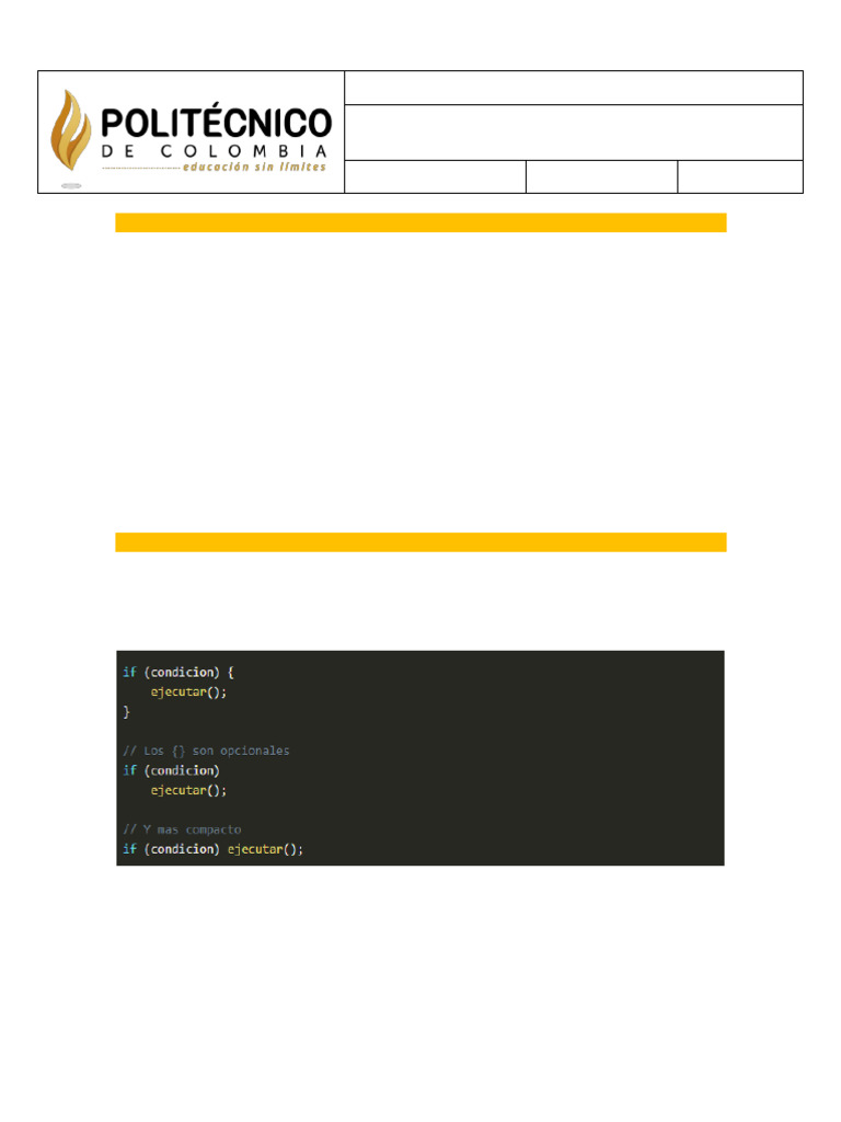 7 estructuras condicionales en java pdf java lenguaje de