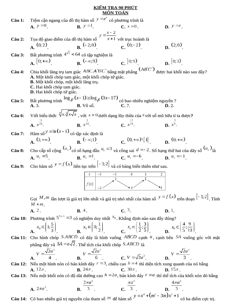 Thi Thu Lan 2 | PDF