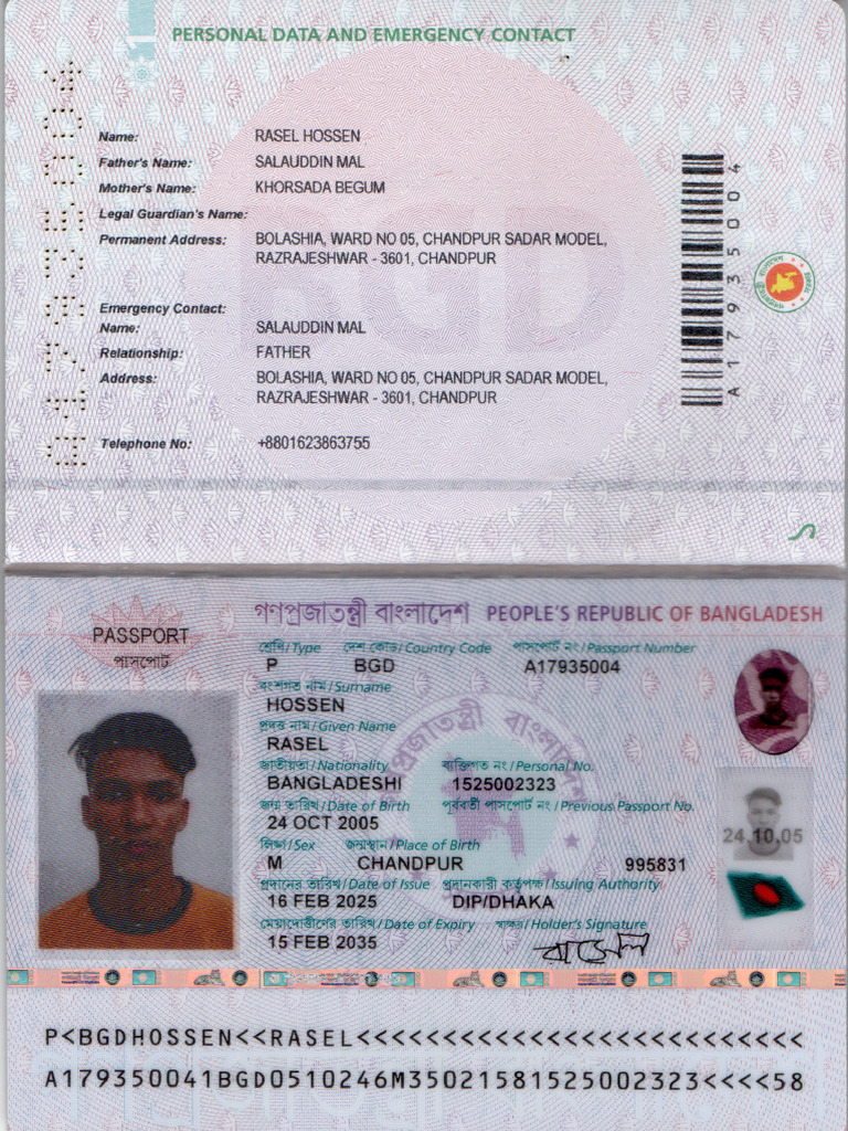 Rasel Pasport | PDF