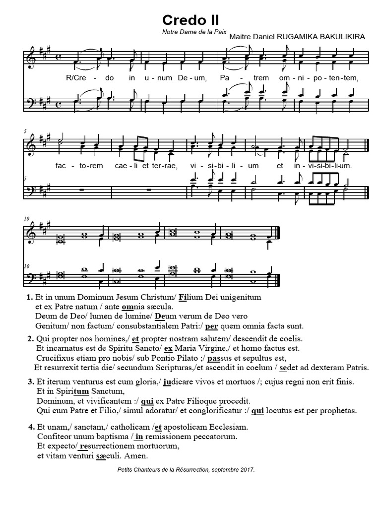 Credo II Daniel Rugamika | PDF