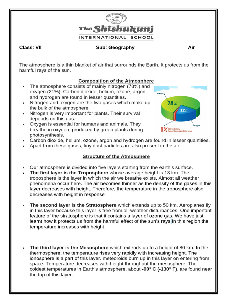 Understanding Earth's Atmosphere and Weather | PDF | Atmosphere Of ...