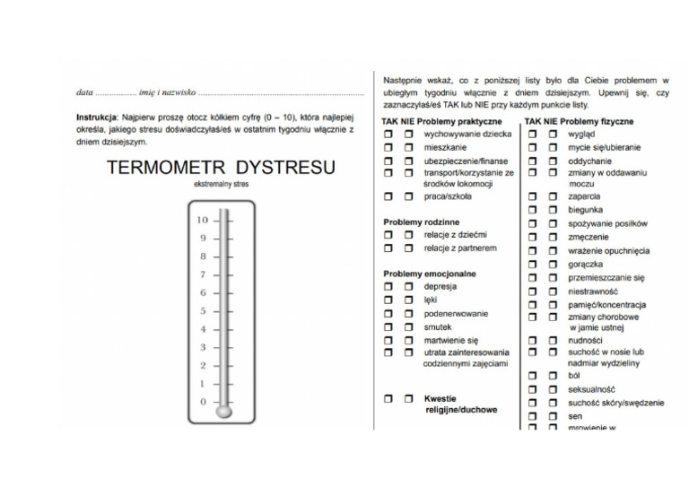 Termometr Dystresu | PDF