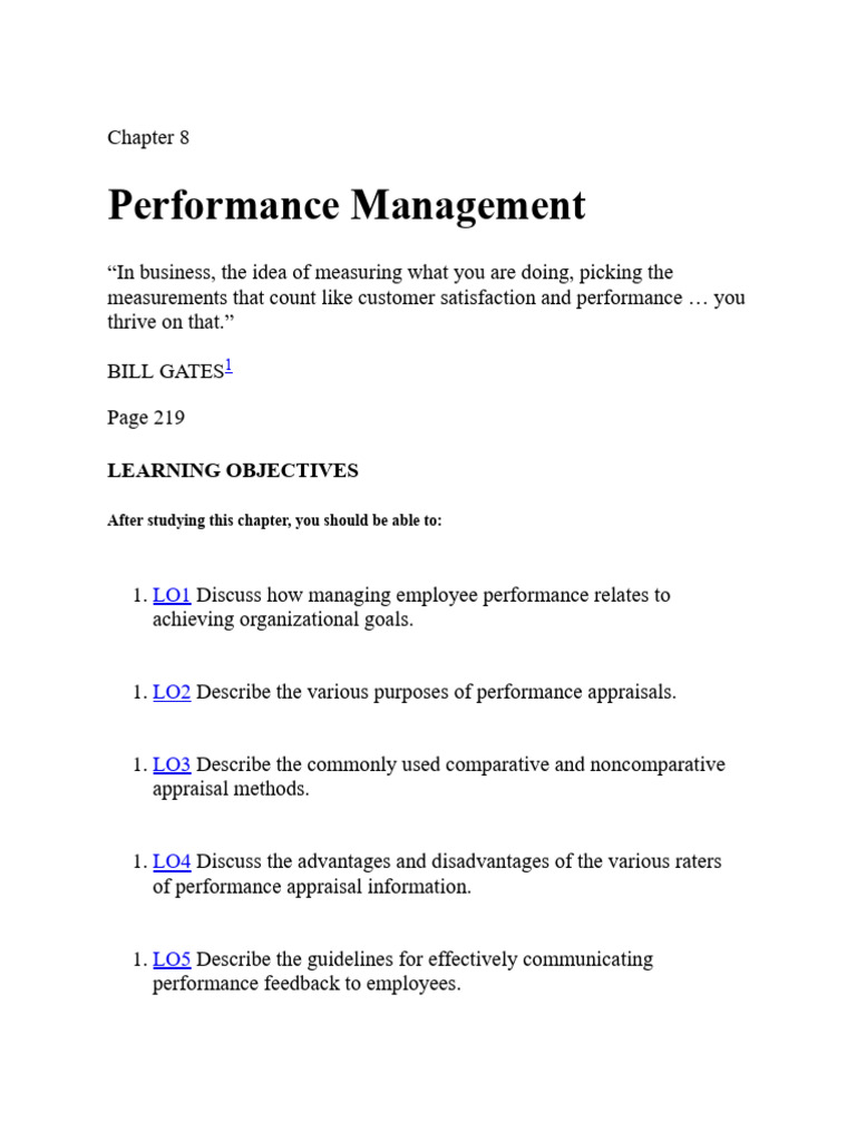 Chapt 8-13 | PDF | Performance Appraisal | Goal