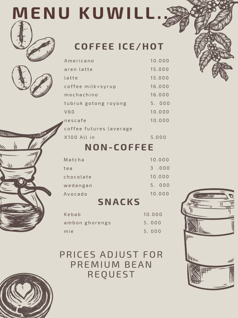 Coffee Menu - 20250206 - 115320 - 0000 | PDF