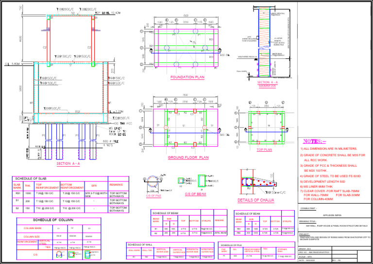 Structural Details for Rising Main Project | PDF | Deep Foundation ...