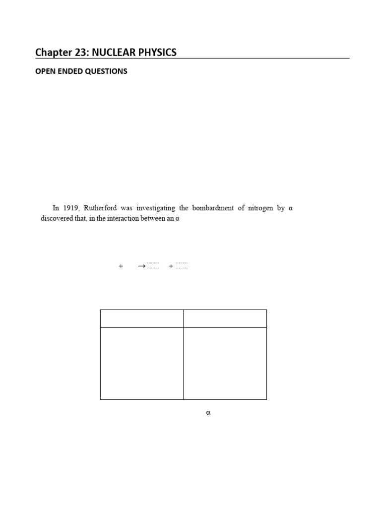 Chapter 23 - Nuclear Physics | PDF | Neutron | Atomic Nucleus