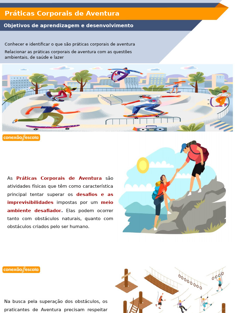 Práticas Corporais de Aventura | PDF | Educação para adultos | Aventura