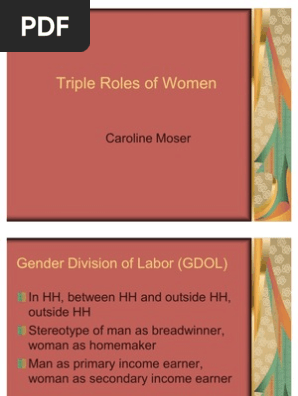 Triple Roles Of Women | Pdf