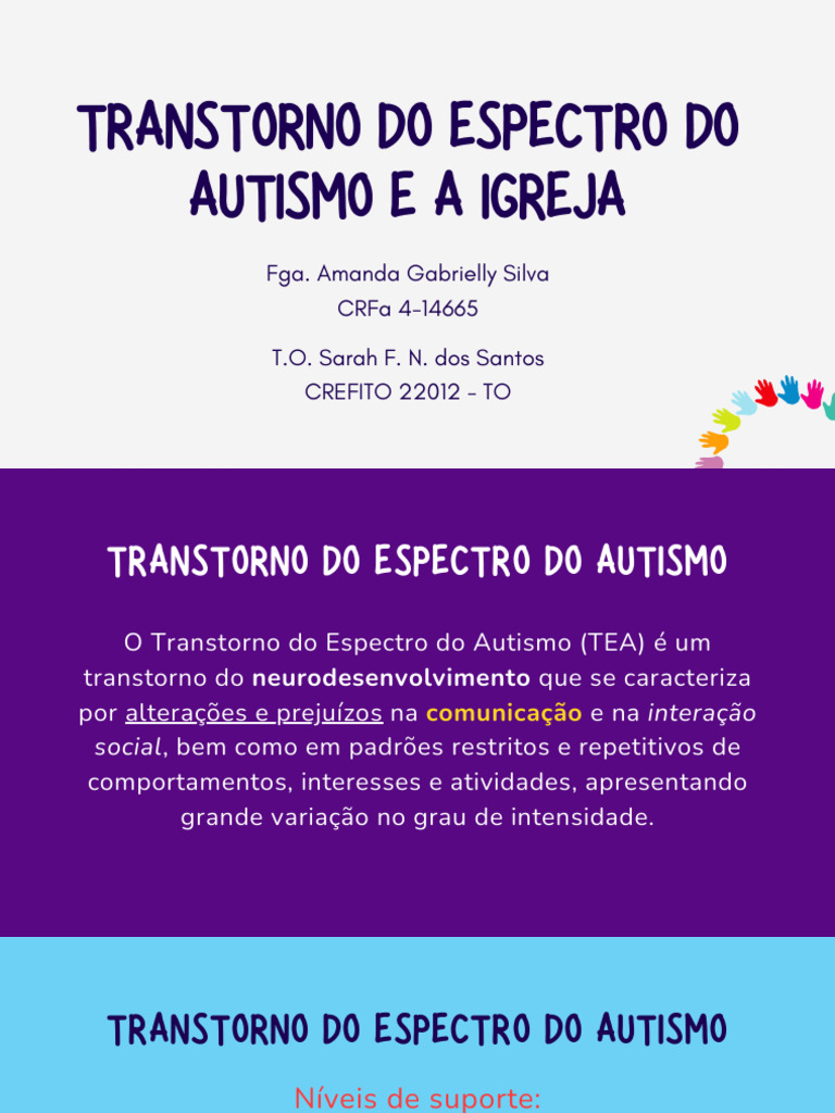 Entendendo o Transtorno do Espectro Autista | PDF | Autismo | Ciências ...