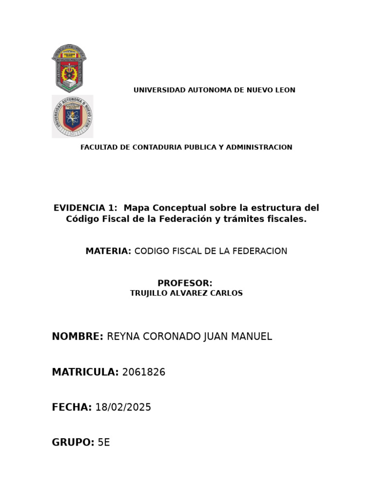 Estructura del Código Fiscal 2025 | PDF
