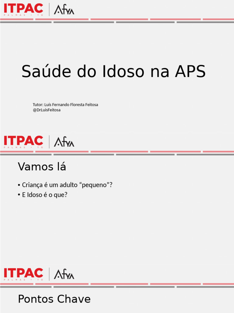 Saúde Do Idoso Na APS | PDF | Terceira idade | Envelhecimento