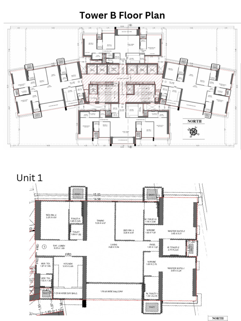 Tower B Unit Floor Plans | PDF