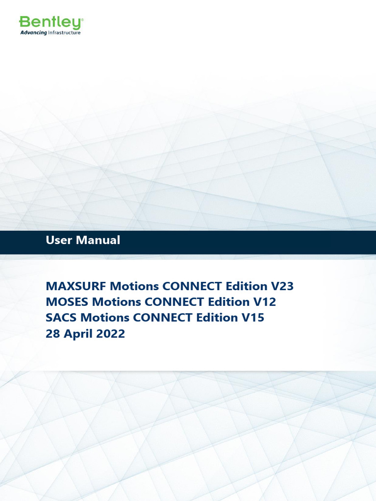 MAXSURF Motions User Manual V23 | PDF | Spectral Density | Waves