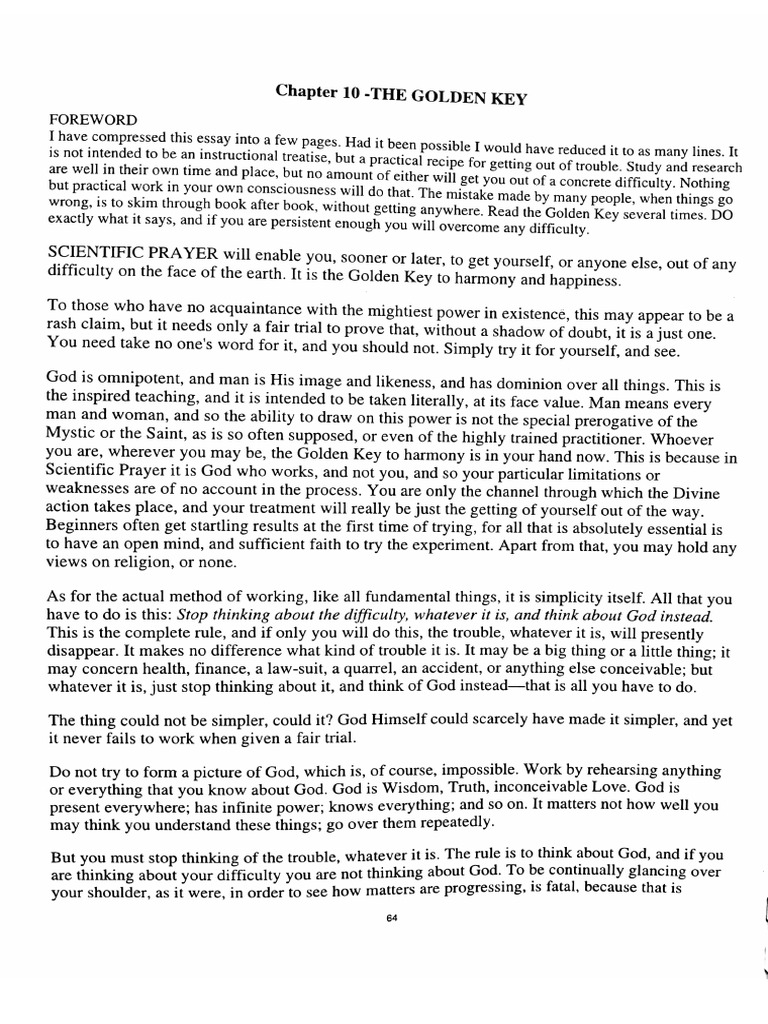The Golden Key | PDF
