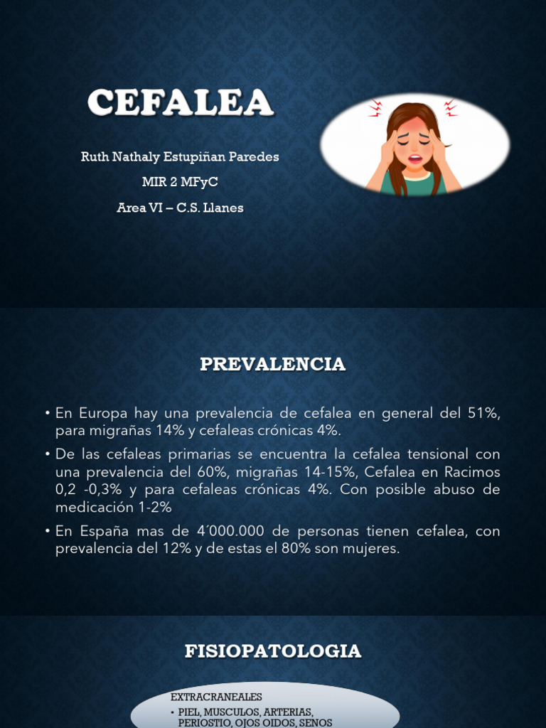 CEFALEA | PDF | Dolor de cabeza | Migraña