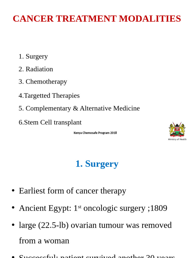 11 Cancer Treatment Modalities Pdf Radiation Therapy Therapy