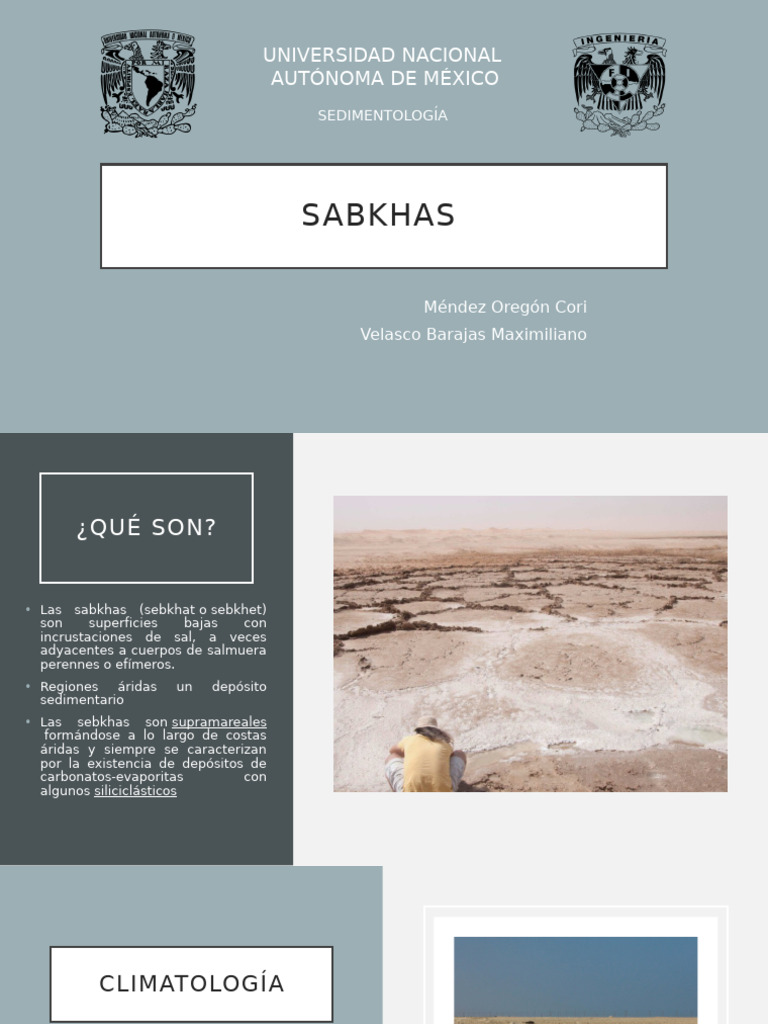 Características de las Sabkhas | PDF | lago | Desierto