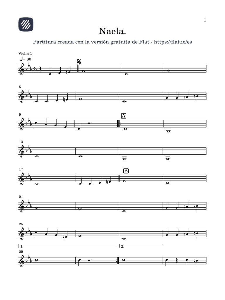Letras de Notas Musicales en Naela | PDF