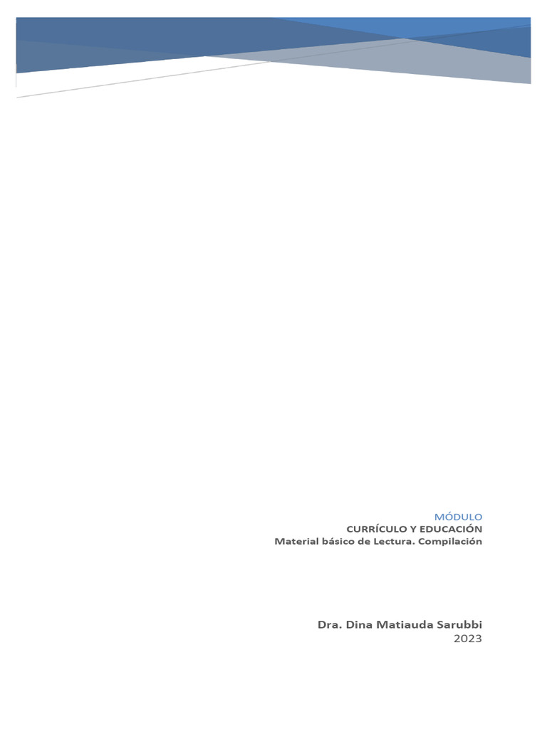 1. CURRICULO - 2024- Dossier | PDF | Plan de estudios | Constructivismo ...