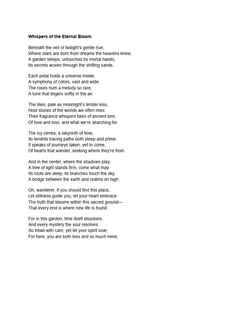 Poem Pdf