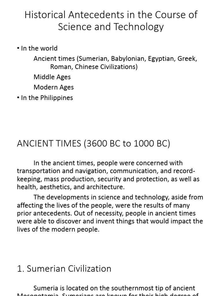 Historical Antecedents | PDF | Sumer