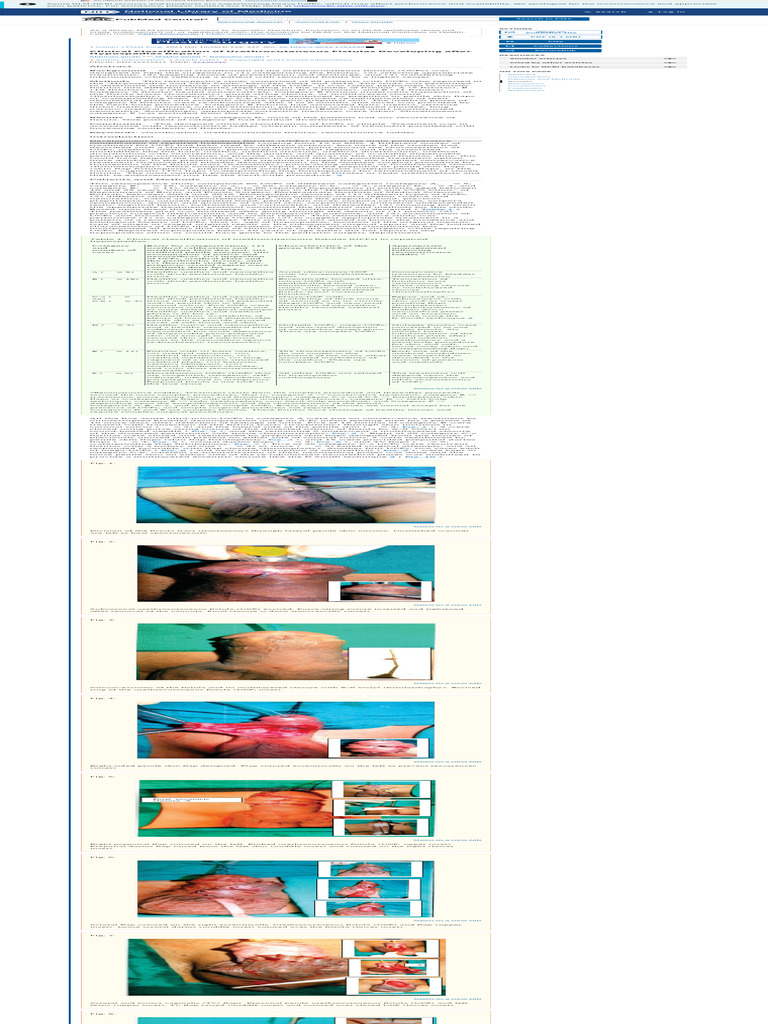 Clinical Classification of Urethrocutaneous Fistulas Developing After ...
