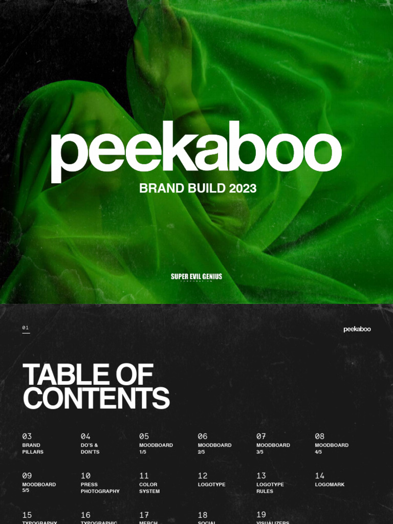 PEEKABOO BRAND GUIDE | PDF | Logos | Communication Design