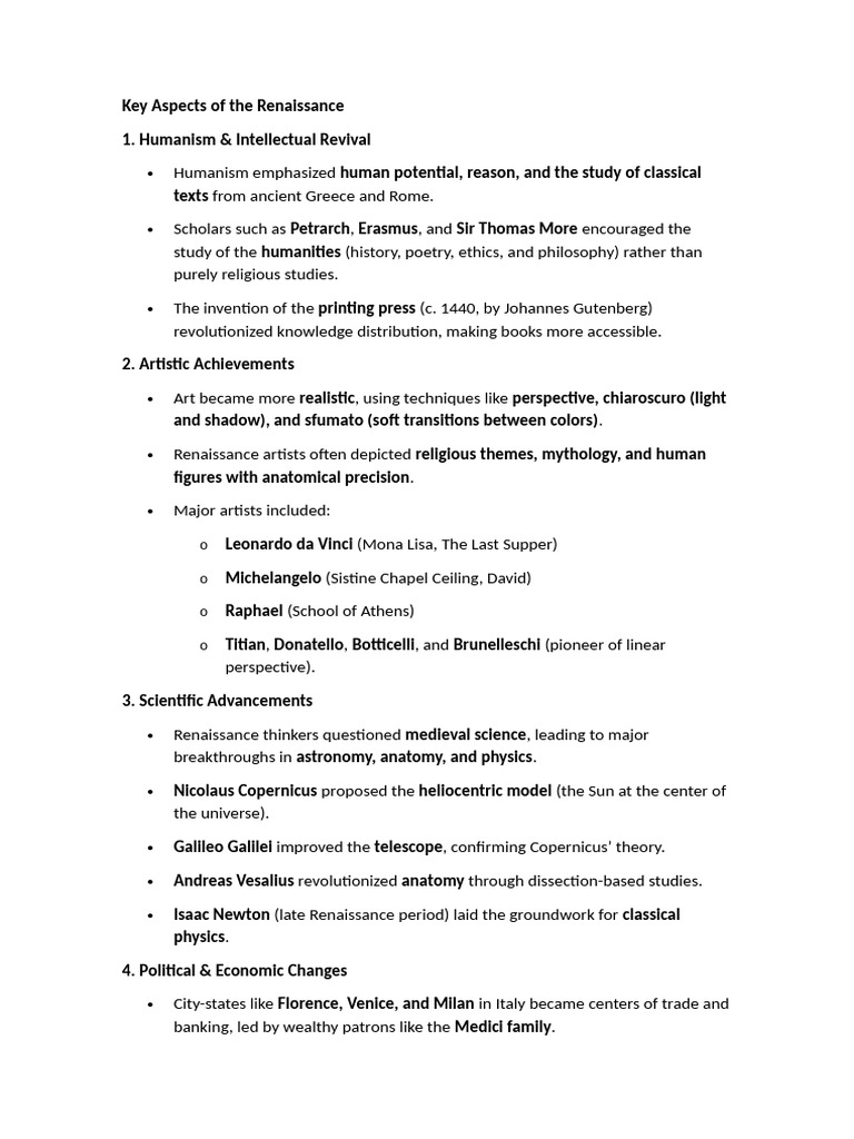 Renaissance Pdf Renaissance Italian Renaissance