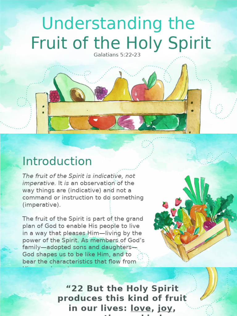 Fruit of the Holy Spirit Explained | PDF | Fruit Of The Holy Spirit ...