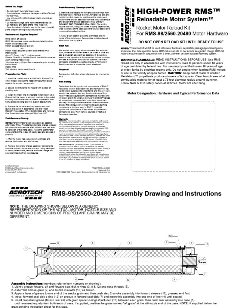RMS 98 2560 To 20480 | PDF