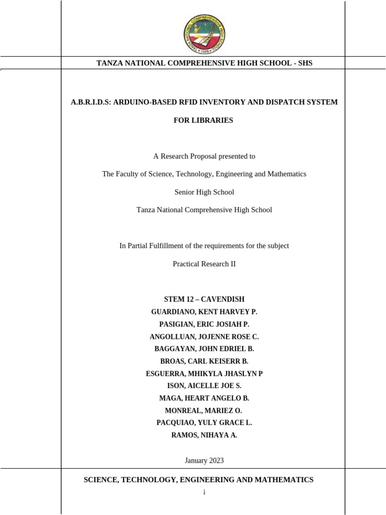 A.b.r.i.d.s: Arduino-Based Rfid Inventory and Dispatch System For ...