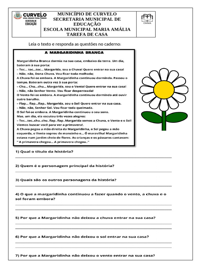 Leia o Texto e Responda As Questões No Caderno | PDF