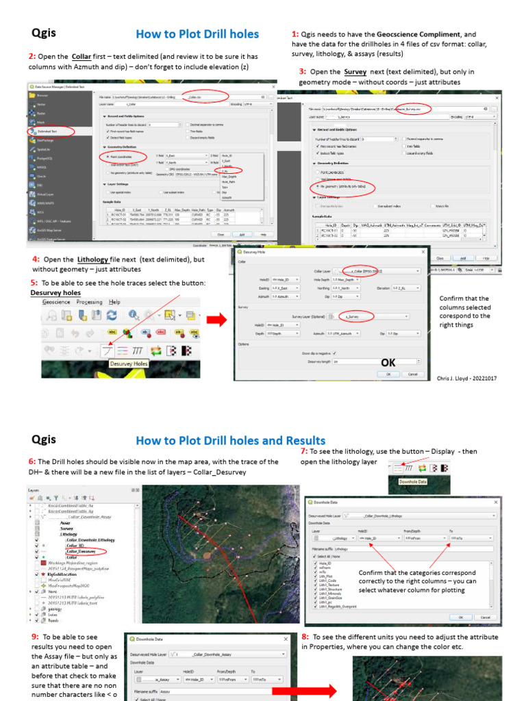 Plotting Drill Holes in QGIS | PDF | Software | Computing