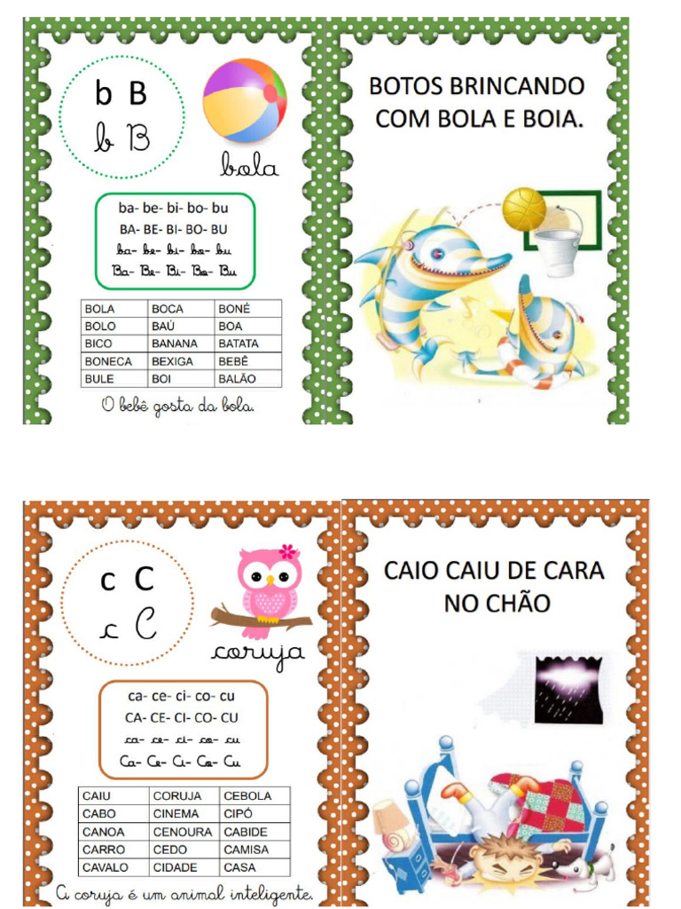 Fichas de Leitura Alfabeto | PDF