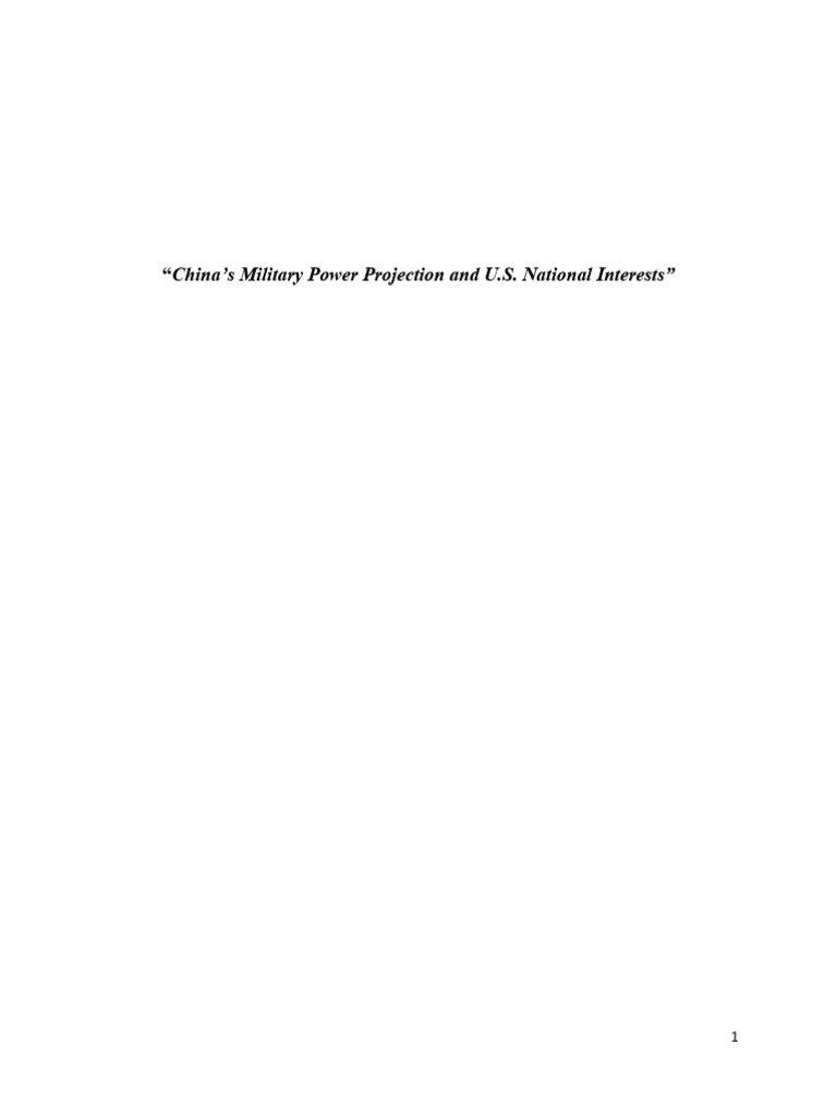 China’s Military Power and U.S. Interests | PDF | People's Liberation ...