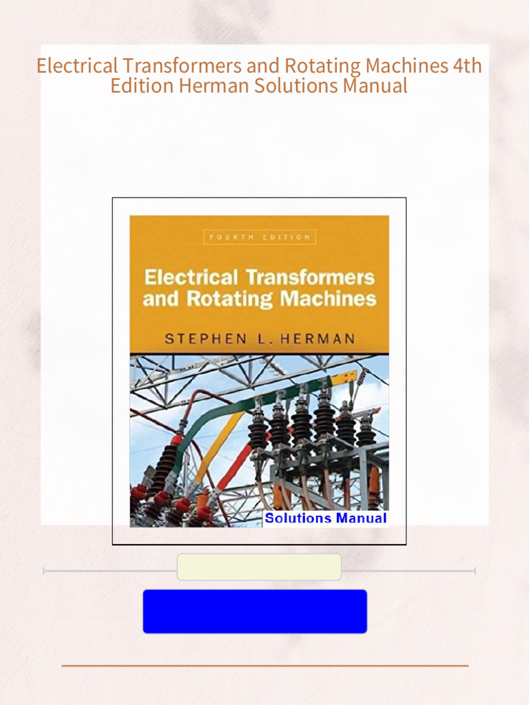Study Resources For Electrical Transformers and Rotating Machines 4th ...