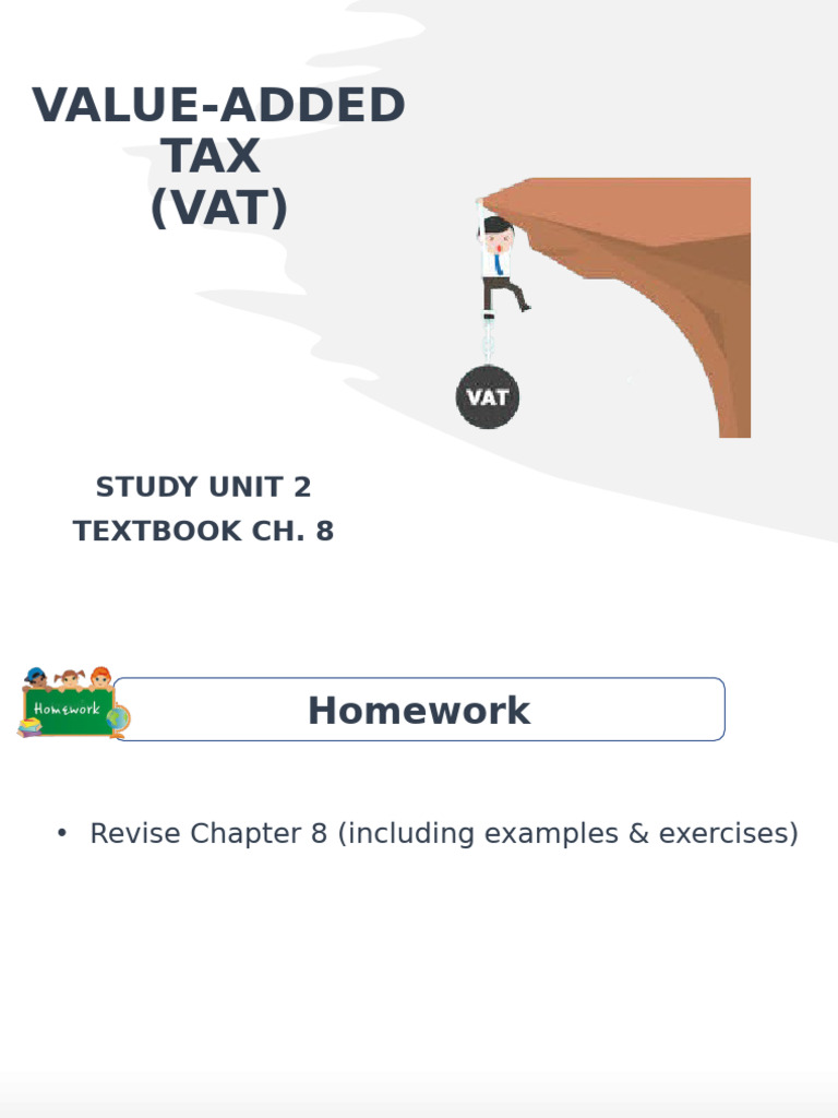 PowerPoint+Slides+-+VAT+ Chapter+8 | PDF | Value Added Tax | Taxes