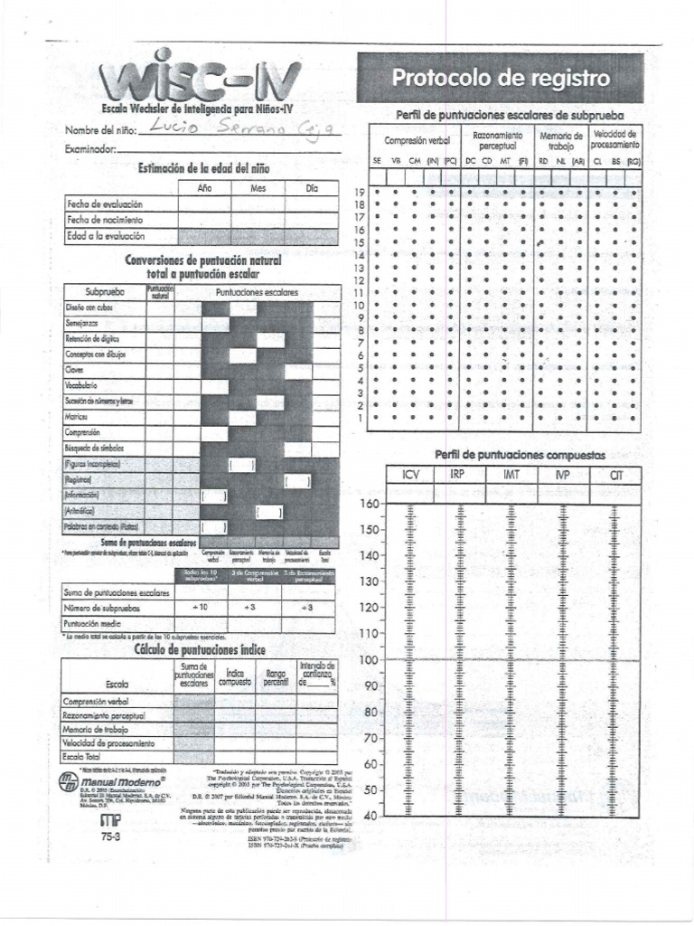 Wisc Iv | PDF