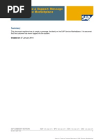 How to Create a Support Message in SAP Service Marketplace