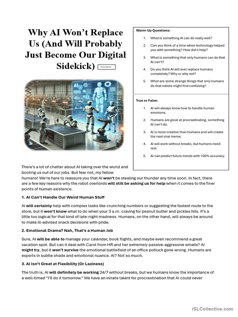 Why AI Can't Replace Humans | PDF | Artificial Intelligence ...