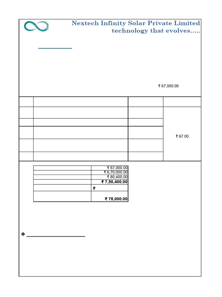 Quotation for 10 KW Solar System | PDF | Power Inverter | Receipt