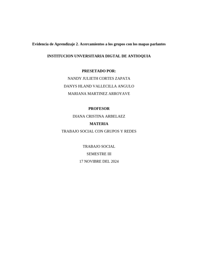 Evidencia de Aprendizaje 2 | PDF