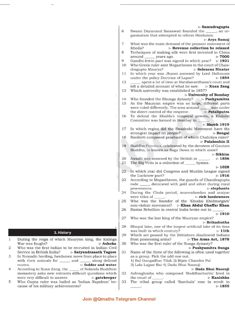 History Question | PDF