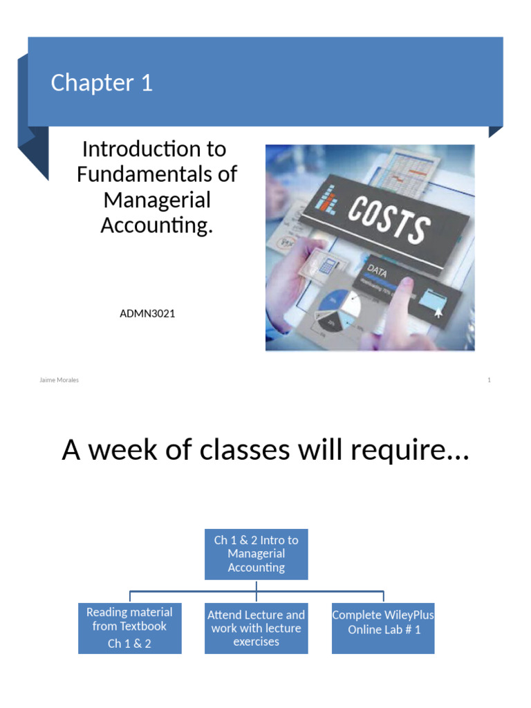 3021 CH 1 Lecture Notes BB | PDF | Management Accounting | Accounting