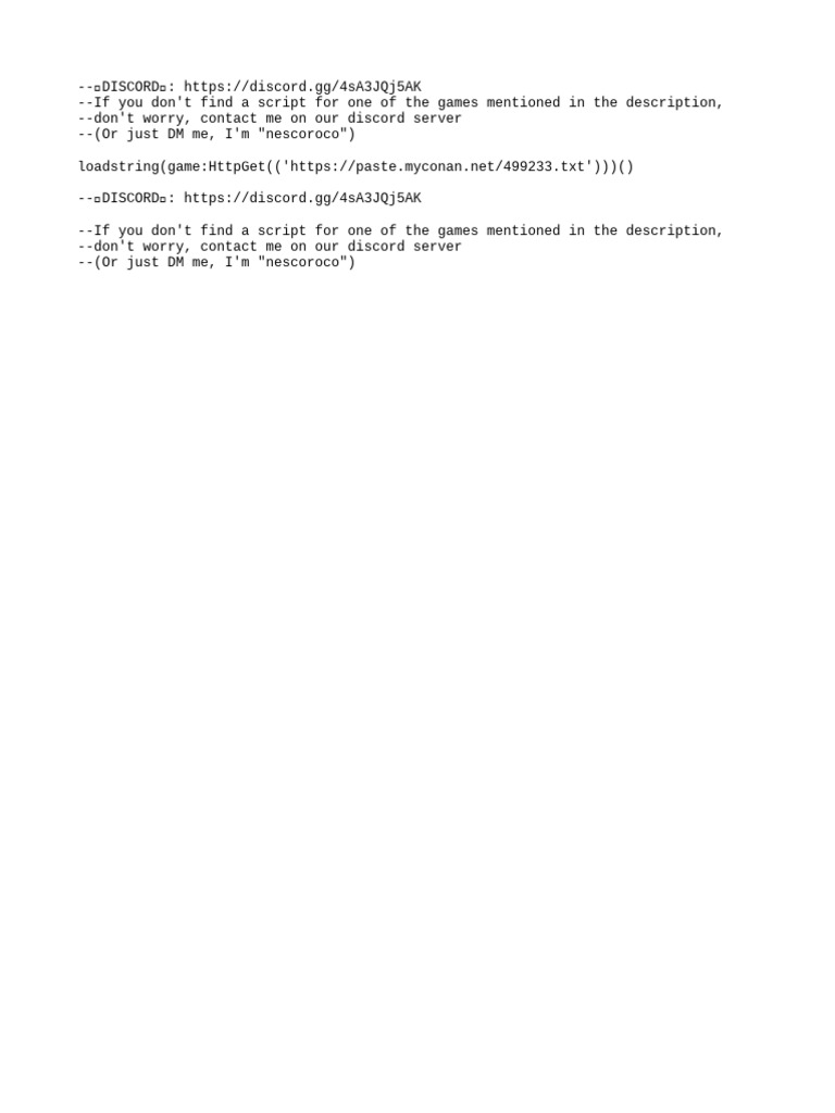 Roblox Script and Discord Support | PDF