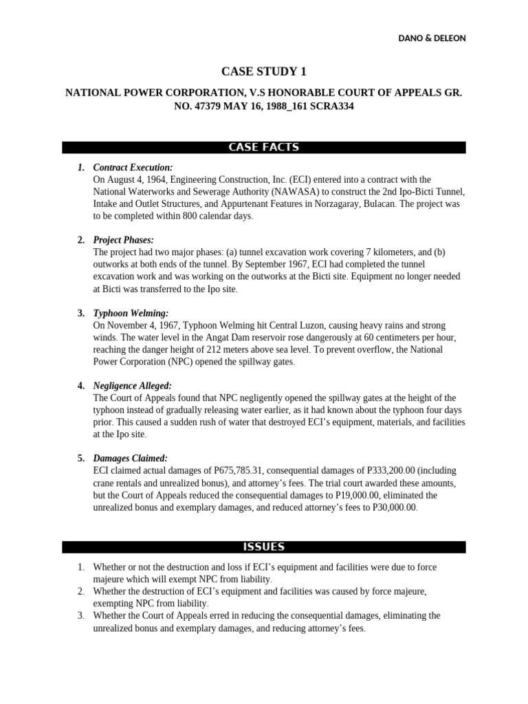 Case Study 1 - Dano&deleon | PDF | Vortices | Pacific Typhoon Seasons