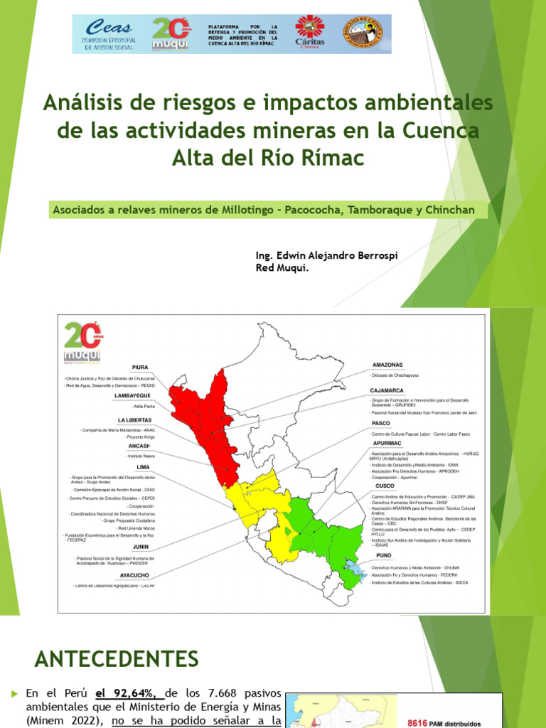 Contaminación del Río Rímac: Causas y Efectos | PDF