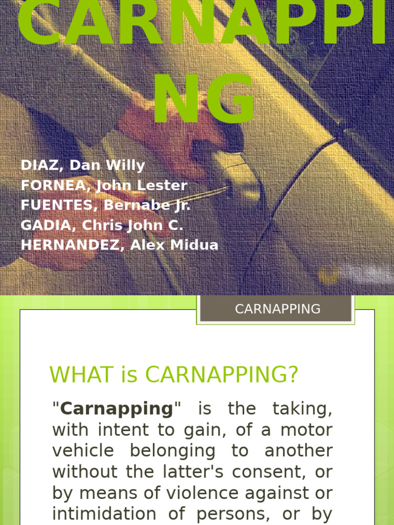 Carnapping | PDF