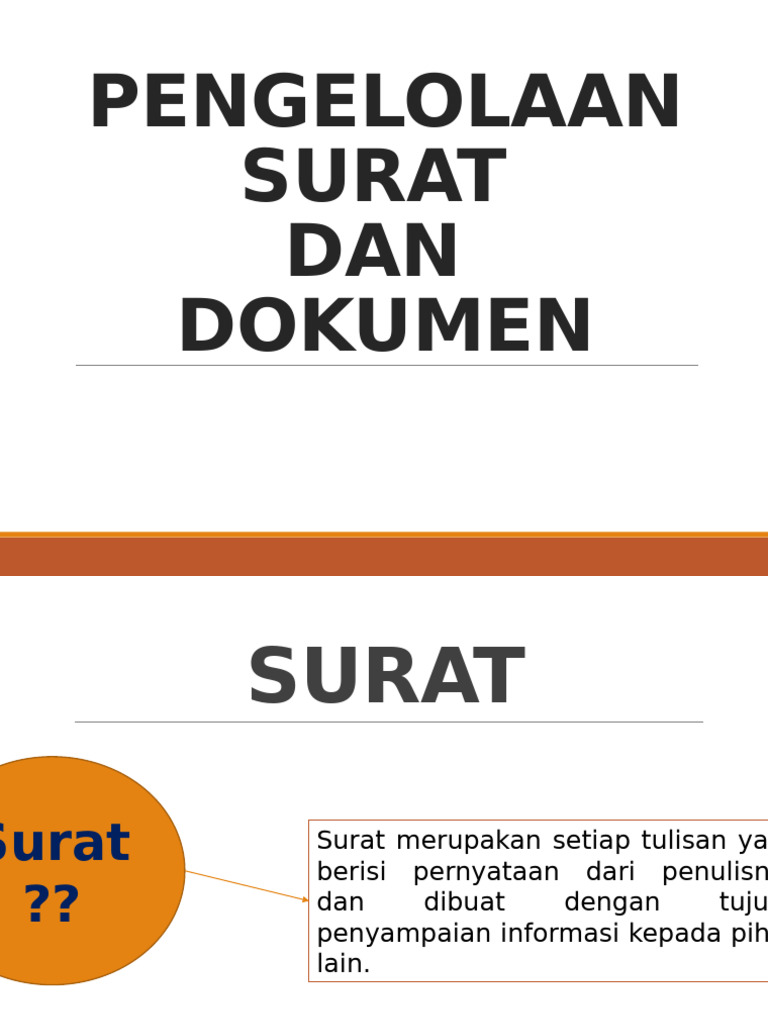 Panduan Pengelolaan Surat dan Dokumen | PDF