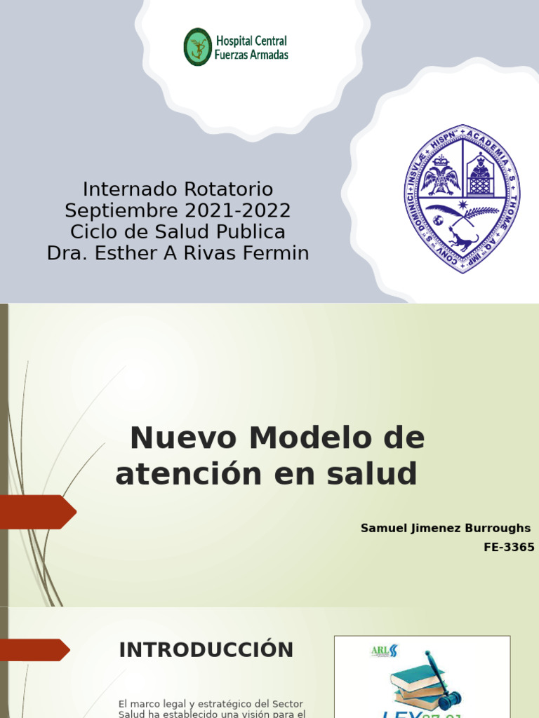 Modelo de Atención en Salud Pública 2021-2022 | PDF | Cuidado de la ...